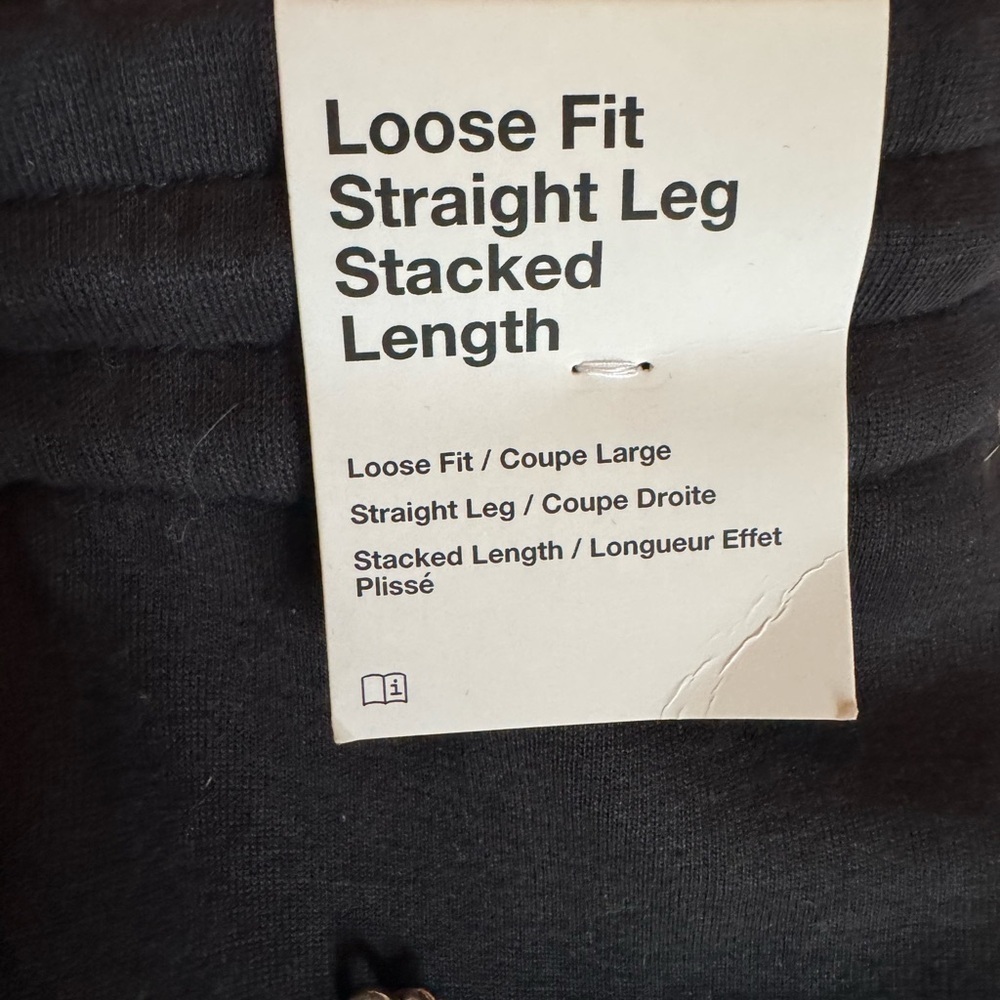 Nike loose fit straight leg stacked length joggers/track pants - Picture 3 of 11